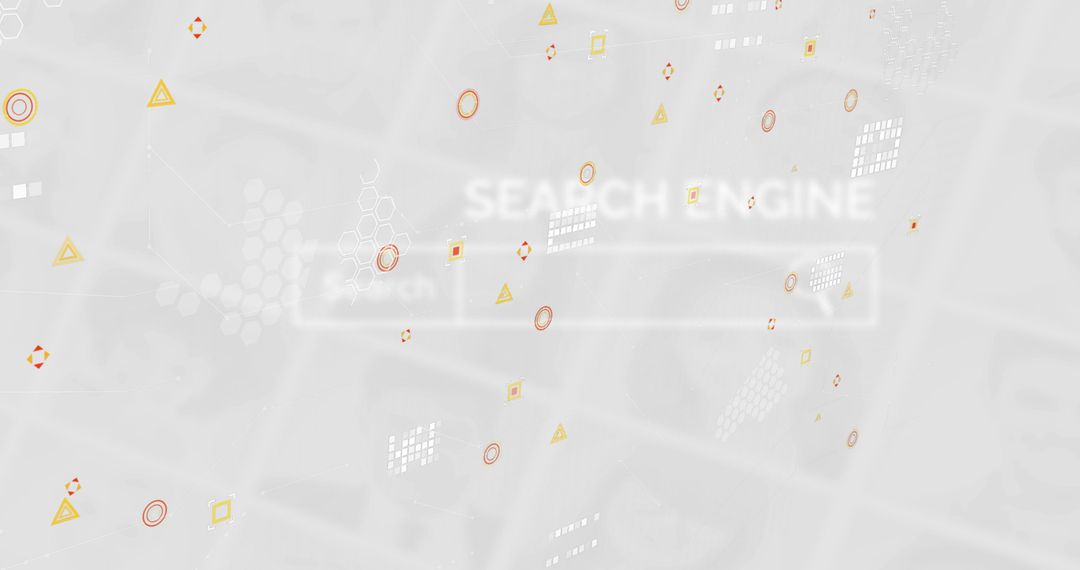 Abstract Digital Background with Search Engine Interface
