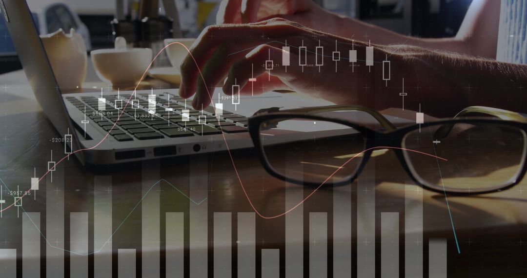 Analyzing Financial Markets on Laptop with Graph Overlay