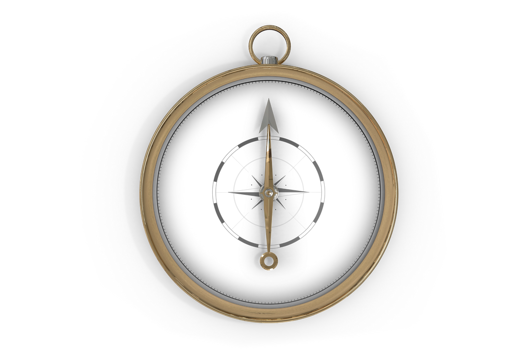 Round Compass With Arrow on Transparent Background for Navigation and Direction - Download Free Stock Images Pikwizard.com