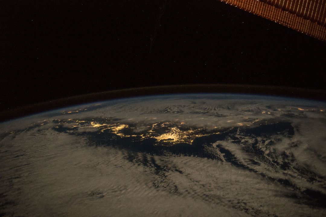 Japan Illuminated at Night from Space, Captured by ISS in 2016 - Free Images, Stock Photos and Pictures on Pikwizard.com