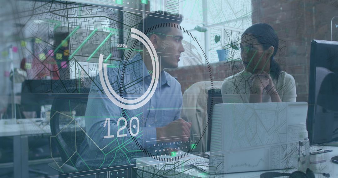 Global Data Processing Discussion in Modern Office