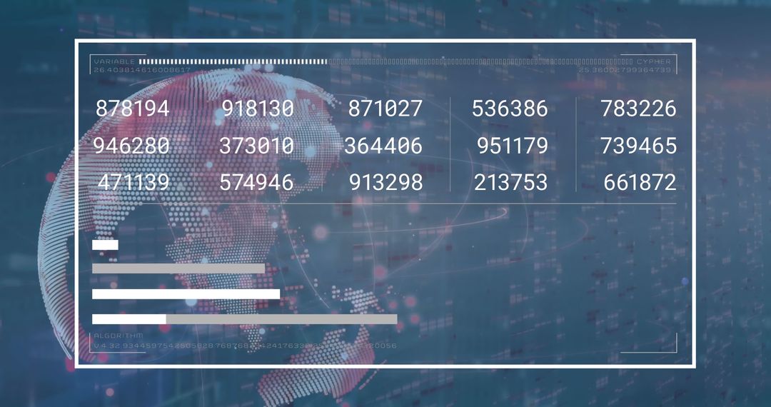 Digital Hologram Depicting Business Growth and Globalization