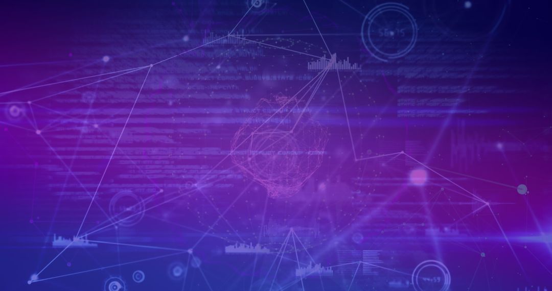 Abstract Digital Network Data Visualization