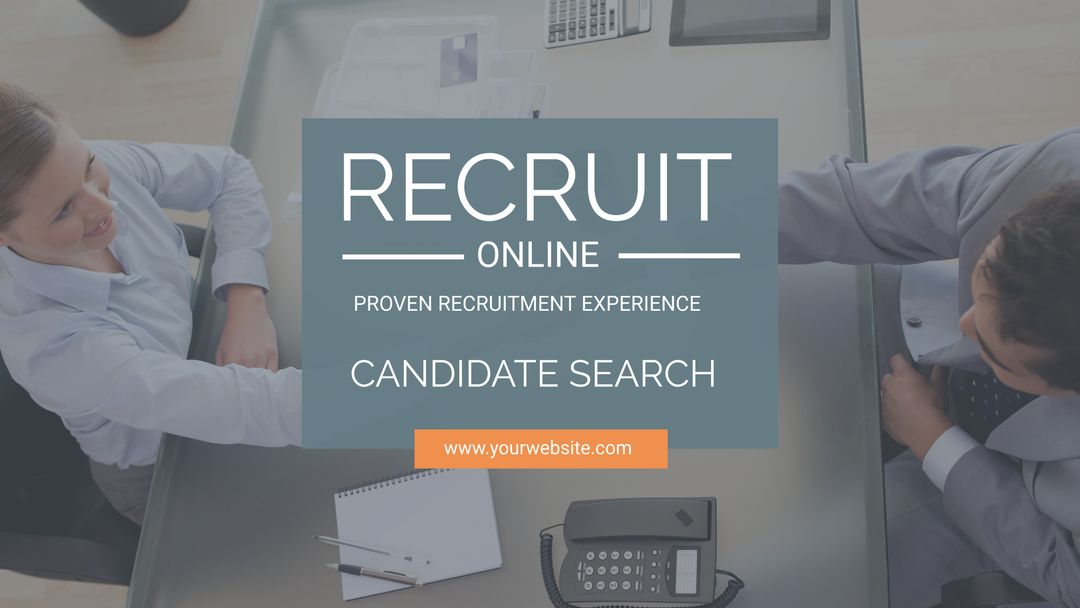 Professional Recruitment Advertisement Meeting Setting