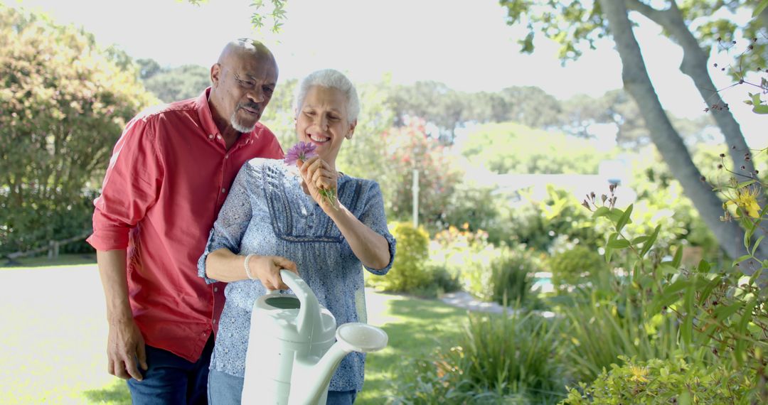 Senior Couple Enjoying Gardening Together - Free Images, Stock Photos and Pictures on Pikwizard.com