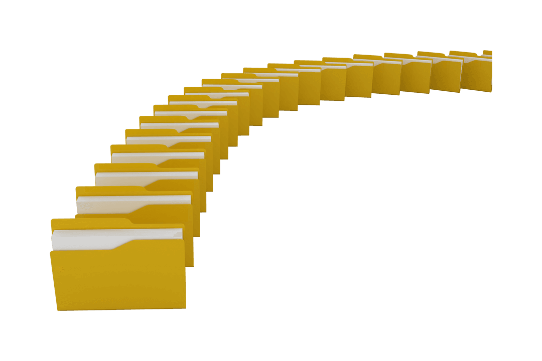 Digital Business Files Illustration Transparent Background