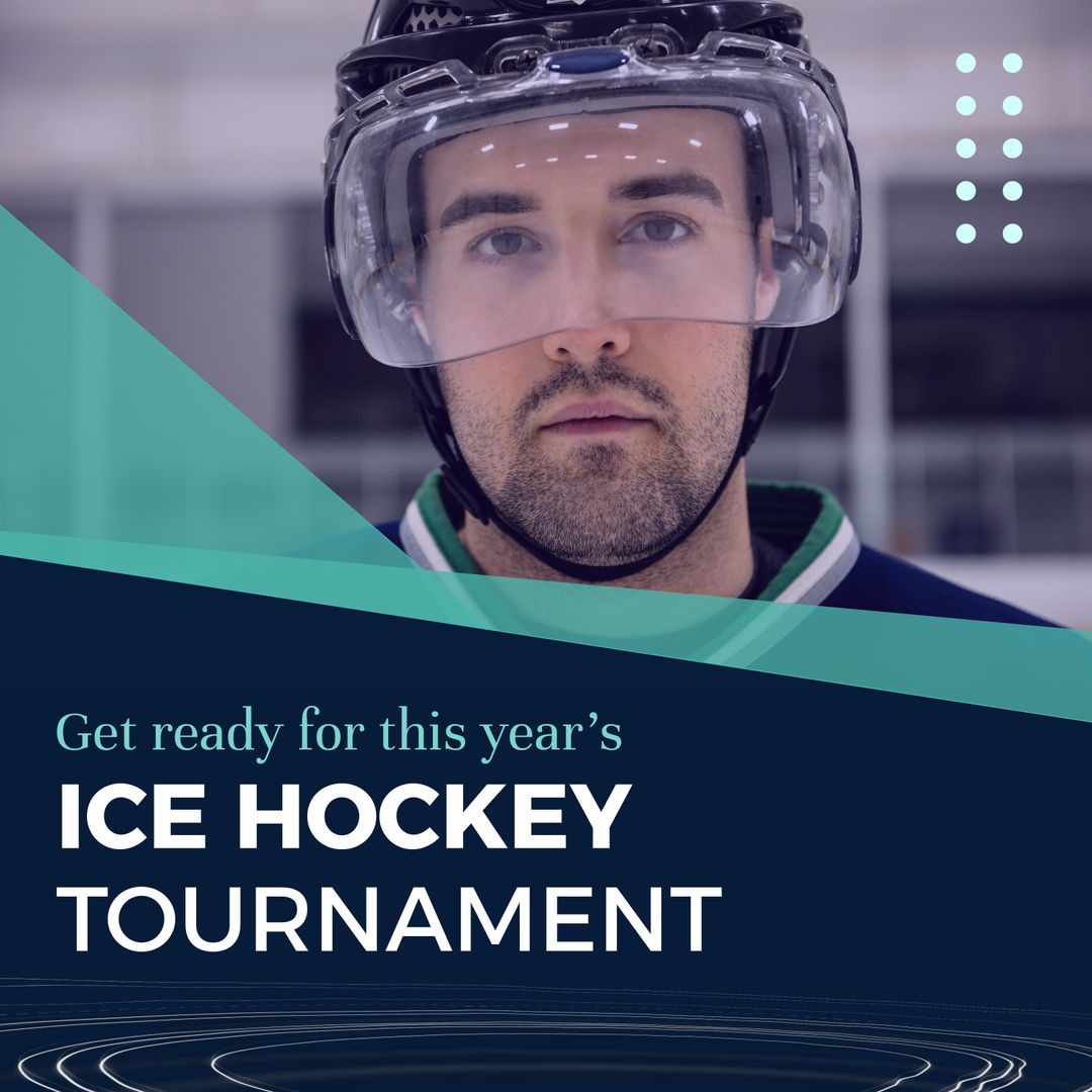 Ice Hockey Player at Rink Ready for Tournament