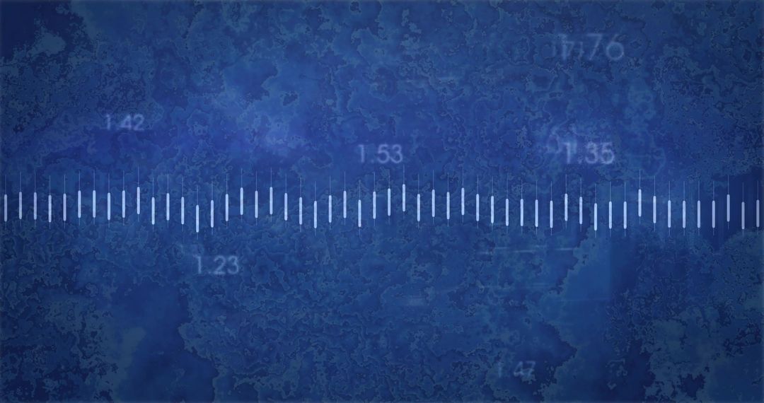 Blue Digital Interface with Numeric Scale