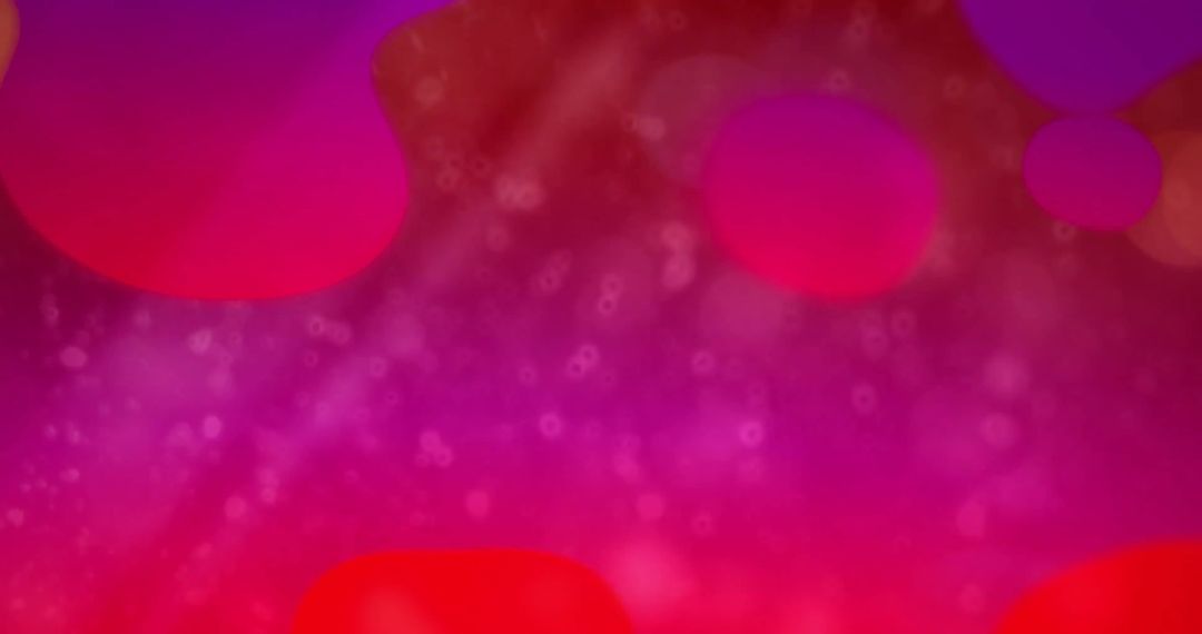 Vibrant Blurred Lights and Shapes on Red Background