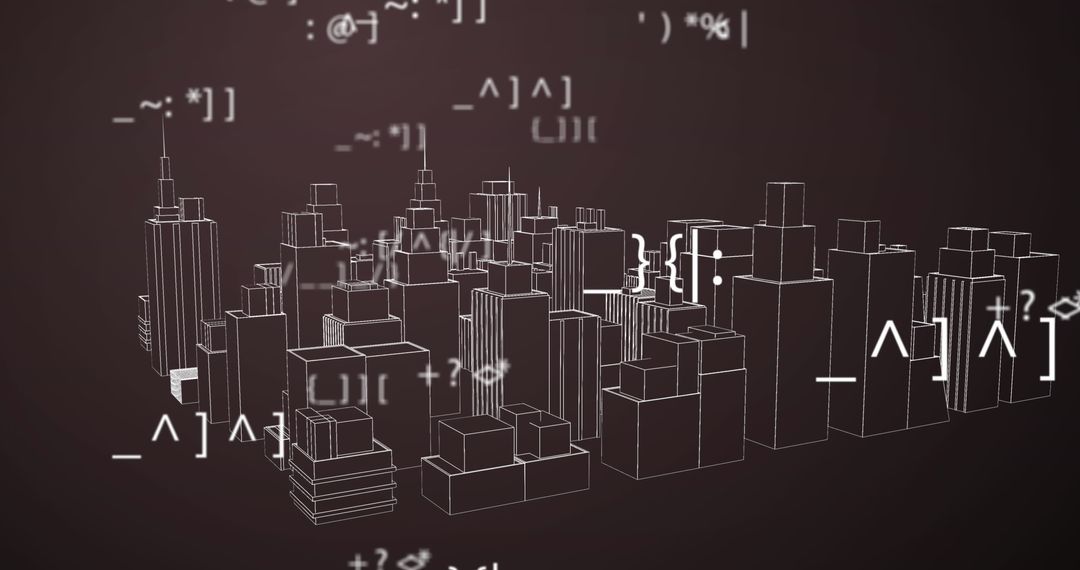 Rotating 3D City Model with Overlay of Dynamic Codes