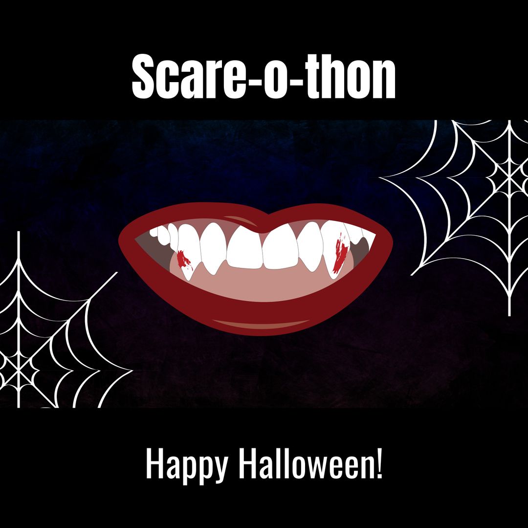 Spooky Scare-o-thon Halloween Teeth with Cobwebs