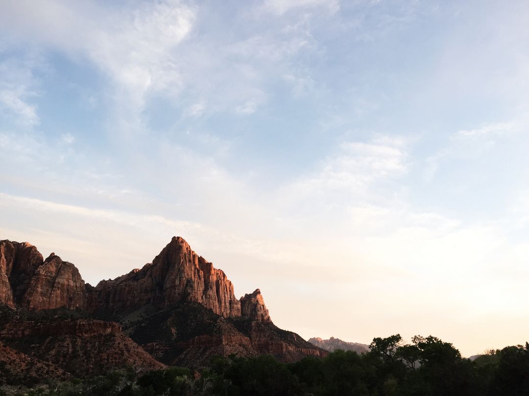 Majestic Red Rock Mountains at Sunrise - Free Images, Stock Photos and Pictures on Pikwizard.com