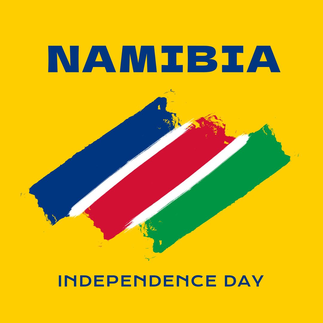 Namibia Independence Day Celebration National Colors Artwork