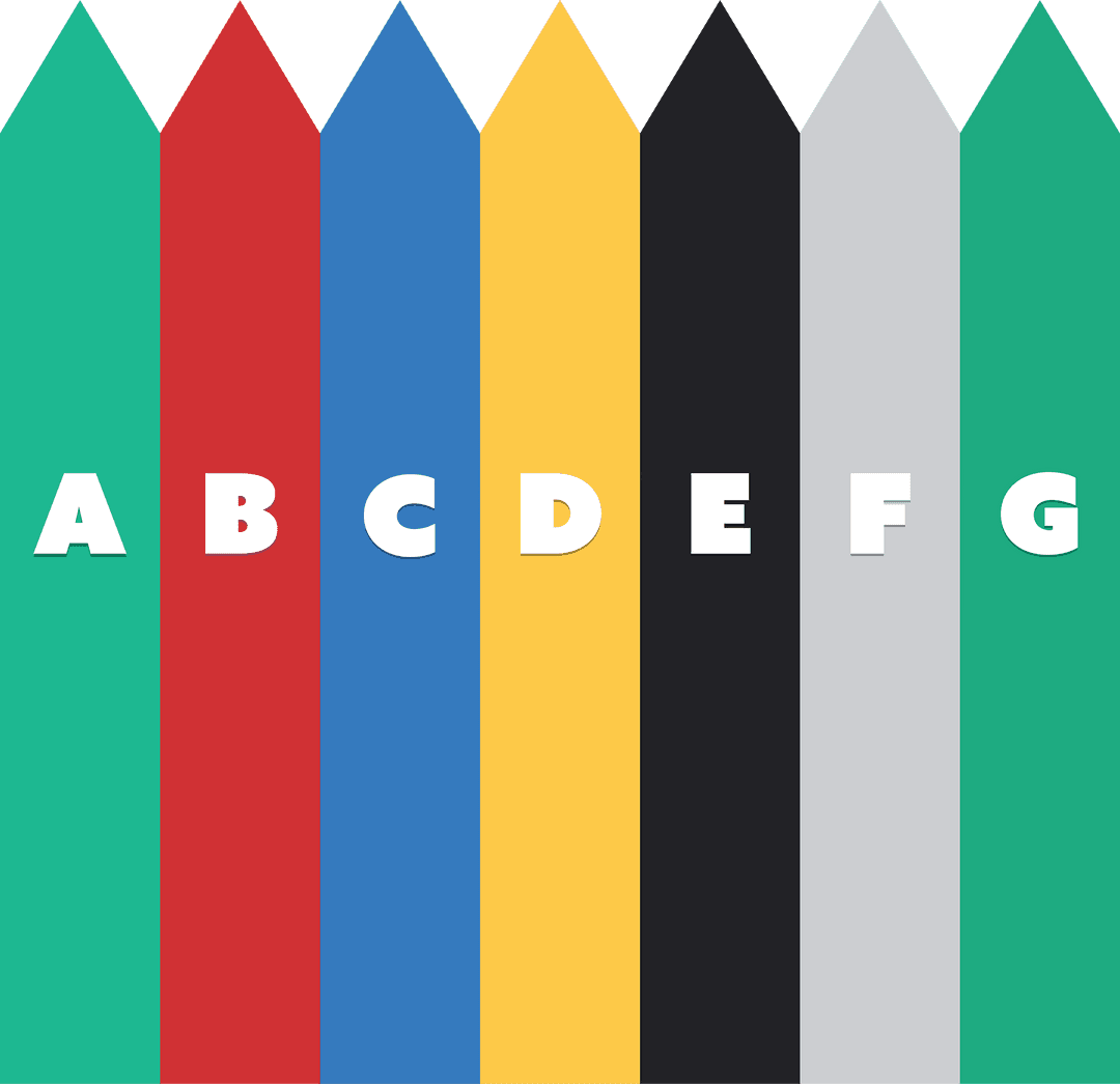 Bright Alphabet Letters on Colorful Inviting Vector Banner