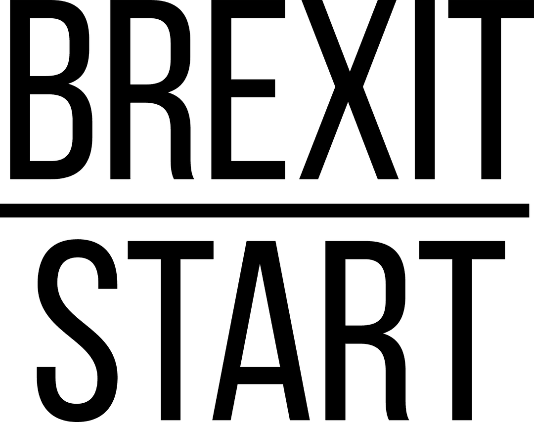 Brexit Start Text on Transparent Background Illustrating Politics Concept