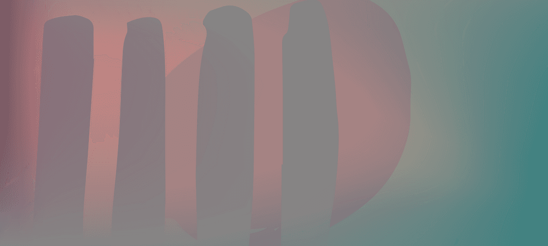 Smooth gradient oblongs on transparent gradient background