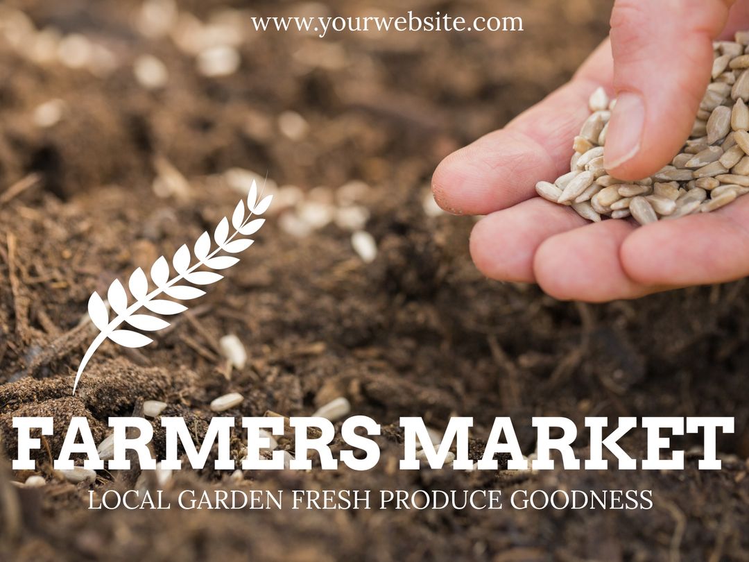 Hand Sowing Seeds Showcasing Sustainable Farming Practices