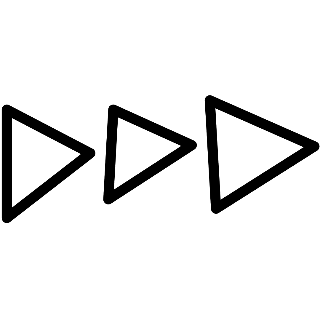 Stylish Black Arrows on Transparent Background for Directional Design