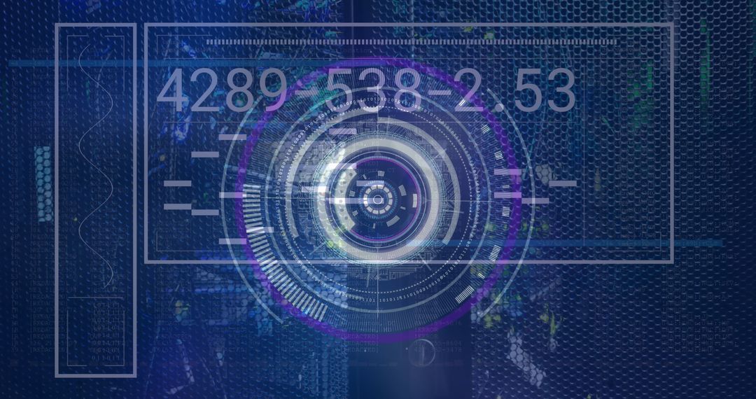 Futuristic Data Processing and Digital Scan Interface