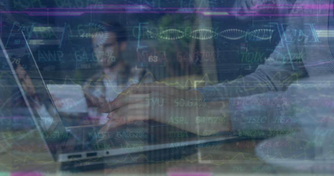 Innovative Technology: DNA and Data Integration Concept