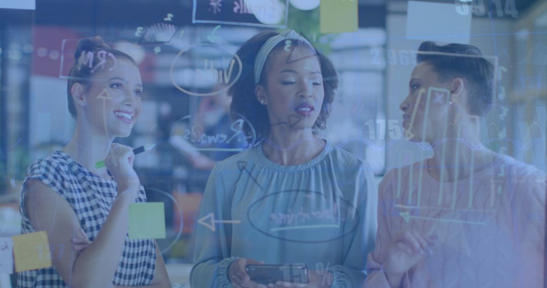 Diverse Business Team Collaborating on Data Solutions