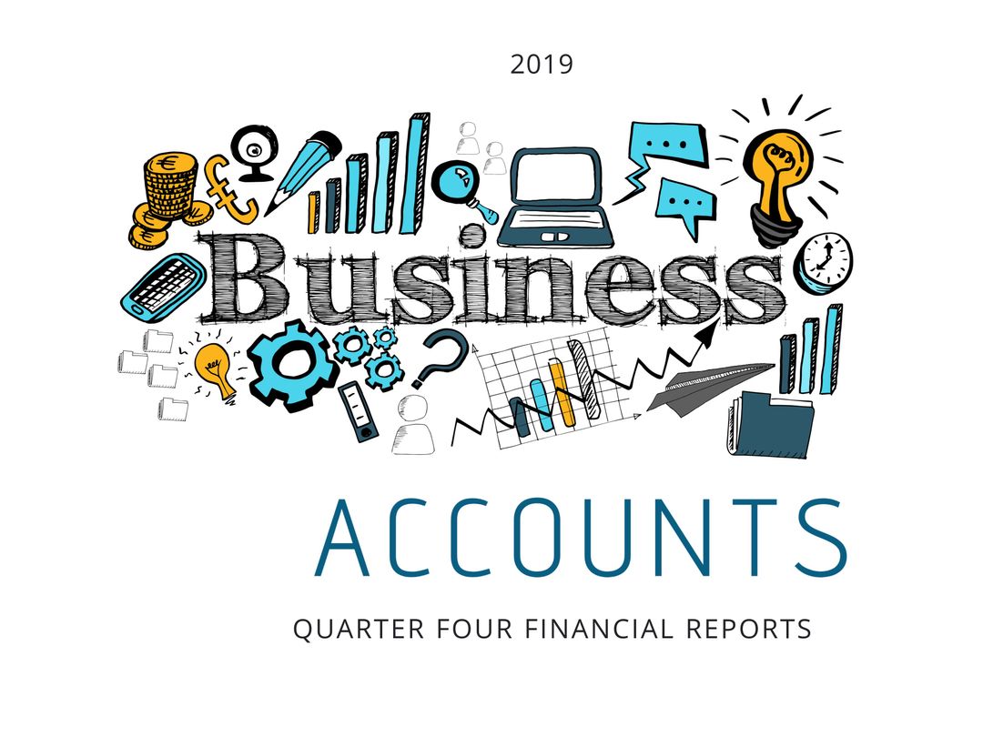 Colorful Business Accounts Template for Quarterly Financial Reports - Download Free Stock Templates Pikwizard.com