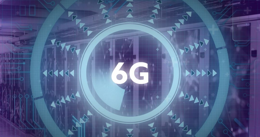 Digital Future of Technology with 6G Innovation in Server Room