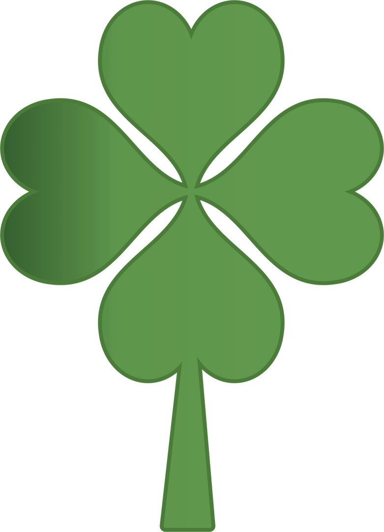 Transparent Green Four-Leaf Clover Illustration - Download Free Stock Images Pikwizard.com