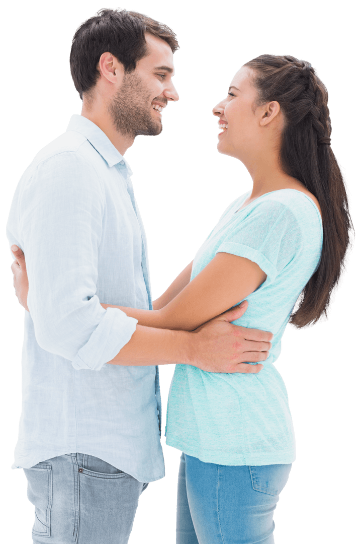 Transparent Background Smiling Couple Hugging Each Other - Download Free Stock Images Pikwizard.com