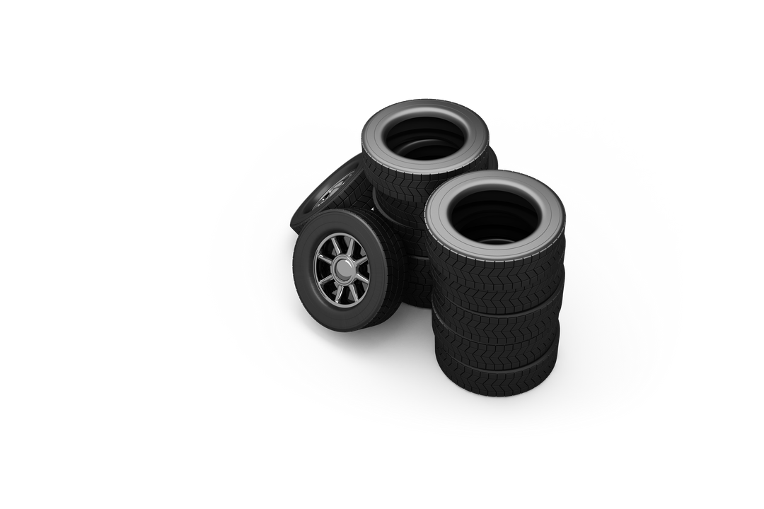 High Angle View of Transparent Stack of Car Tyres on Black Background - Download Free Stock Images Pikwizard.com