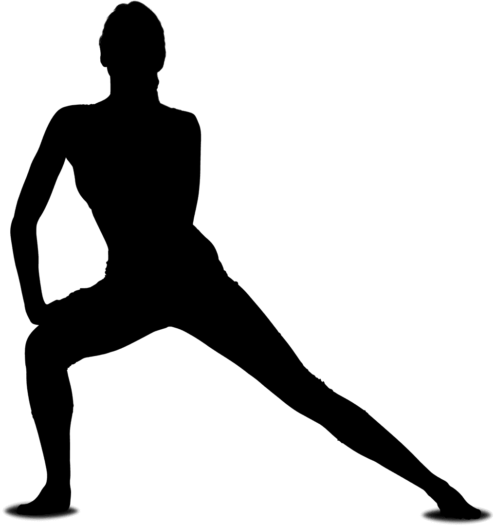 Transparent Stretching Routine With Determined Female Athlete