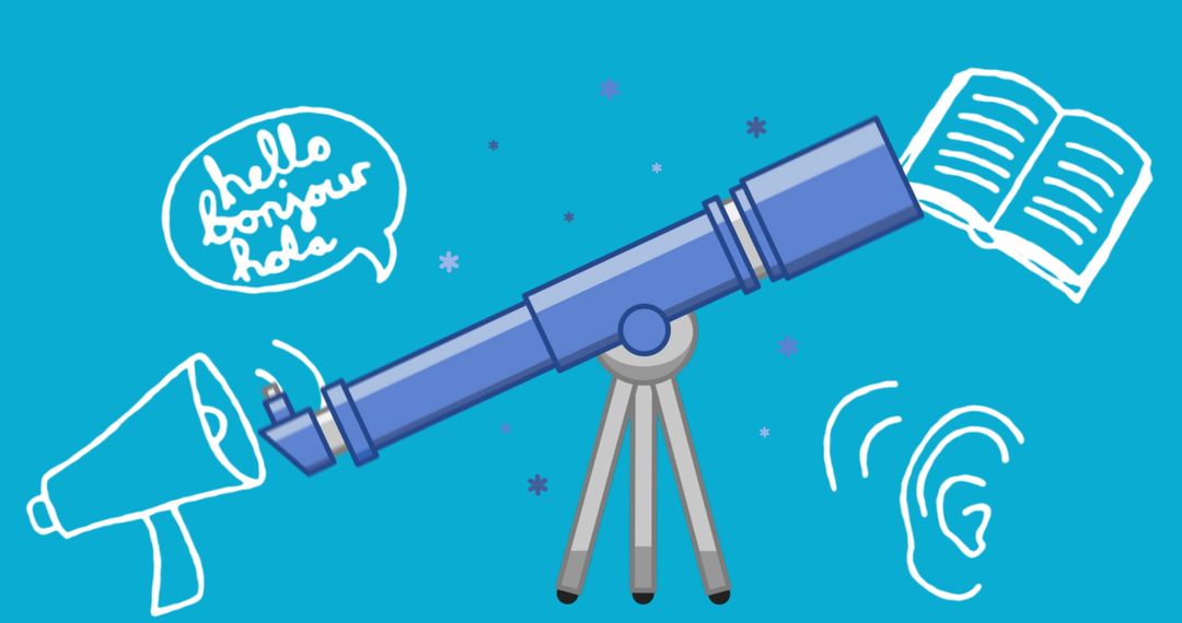 Students Examining Telescope and Discussing Astronomy