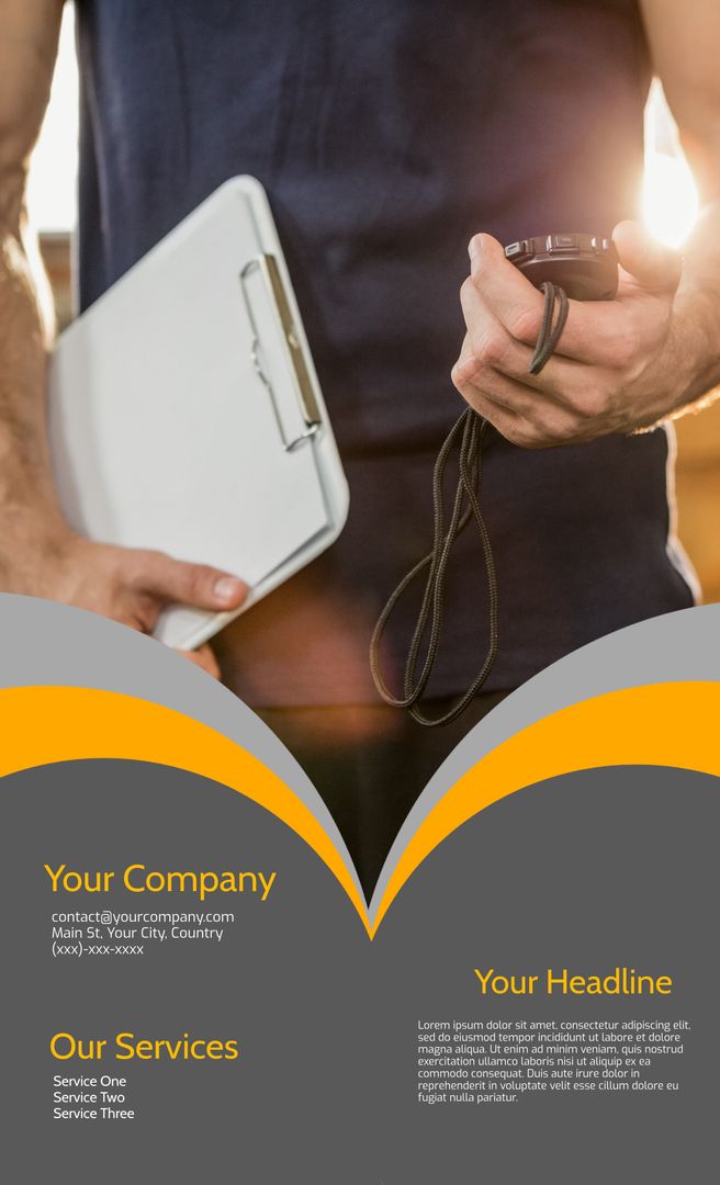 Professional Service Promotion with Clipboard and Camera