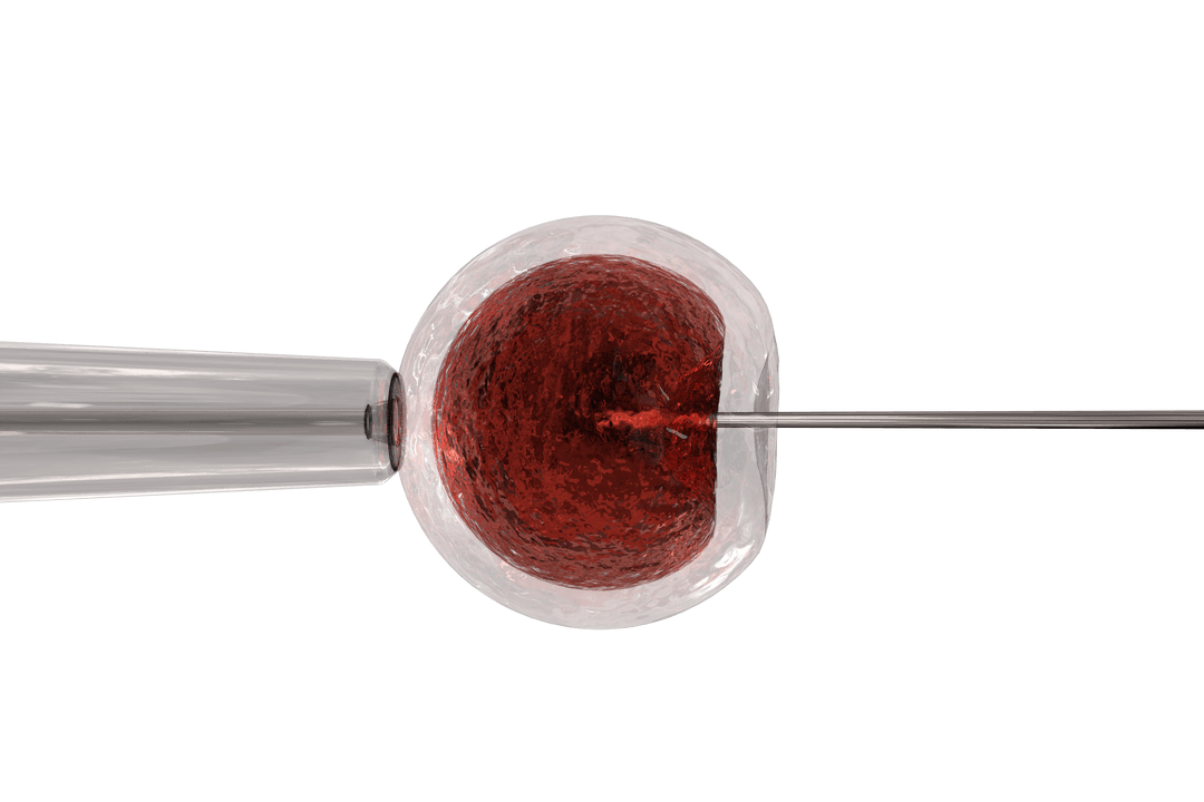 Transparent Illustration of Reproductive Cell Impregnation
