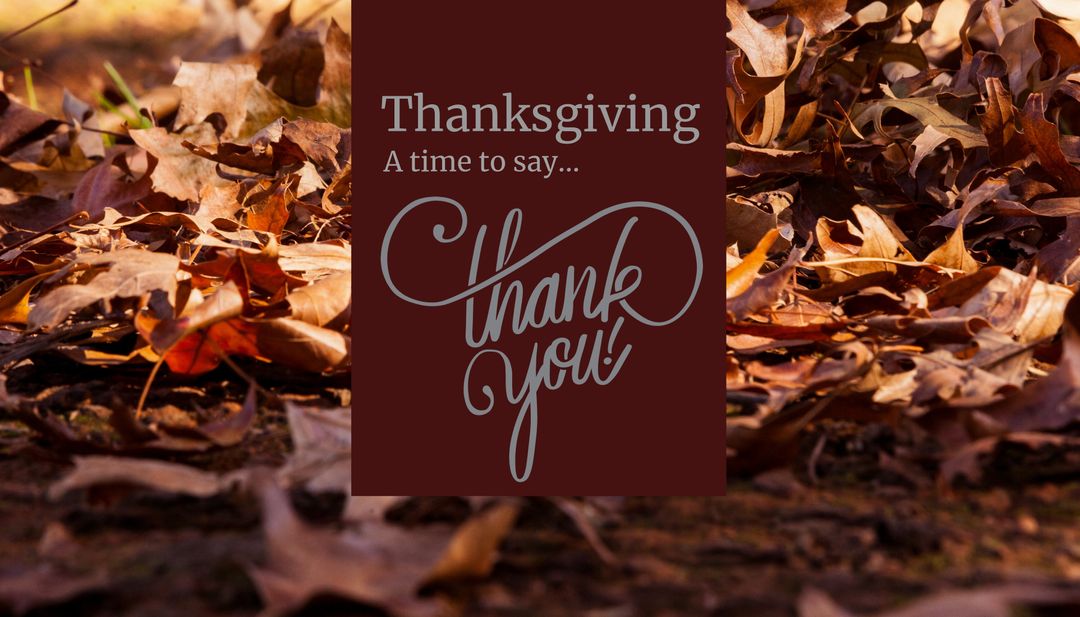 Thanksgiving Gratitude with Autumn Leaves