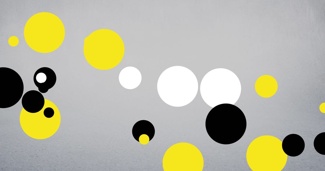 Abstract Brunei Hearts of Colours-Dots on Modern Grey Backdrop