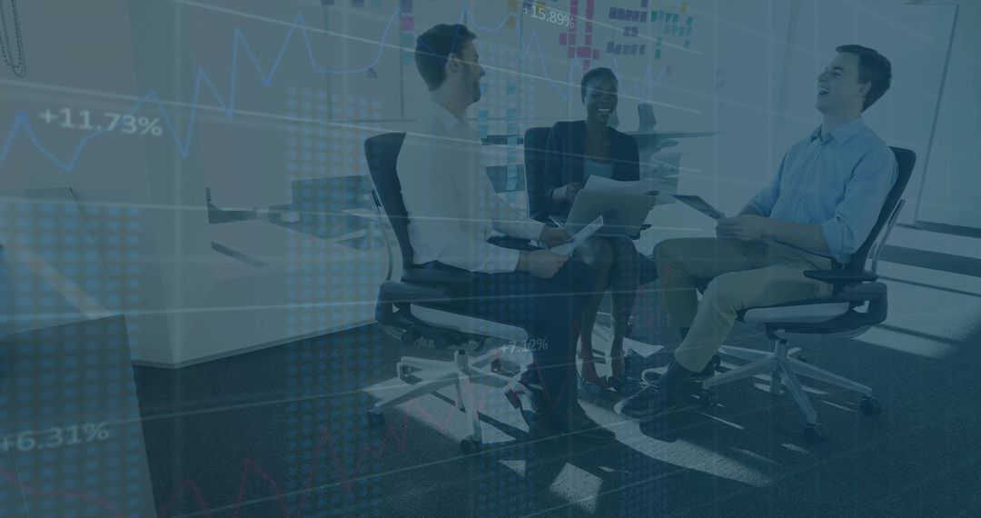 Team Collaboration and Planning in Modern Office Setting