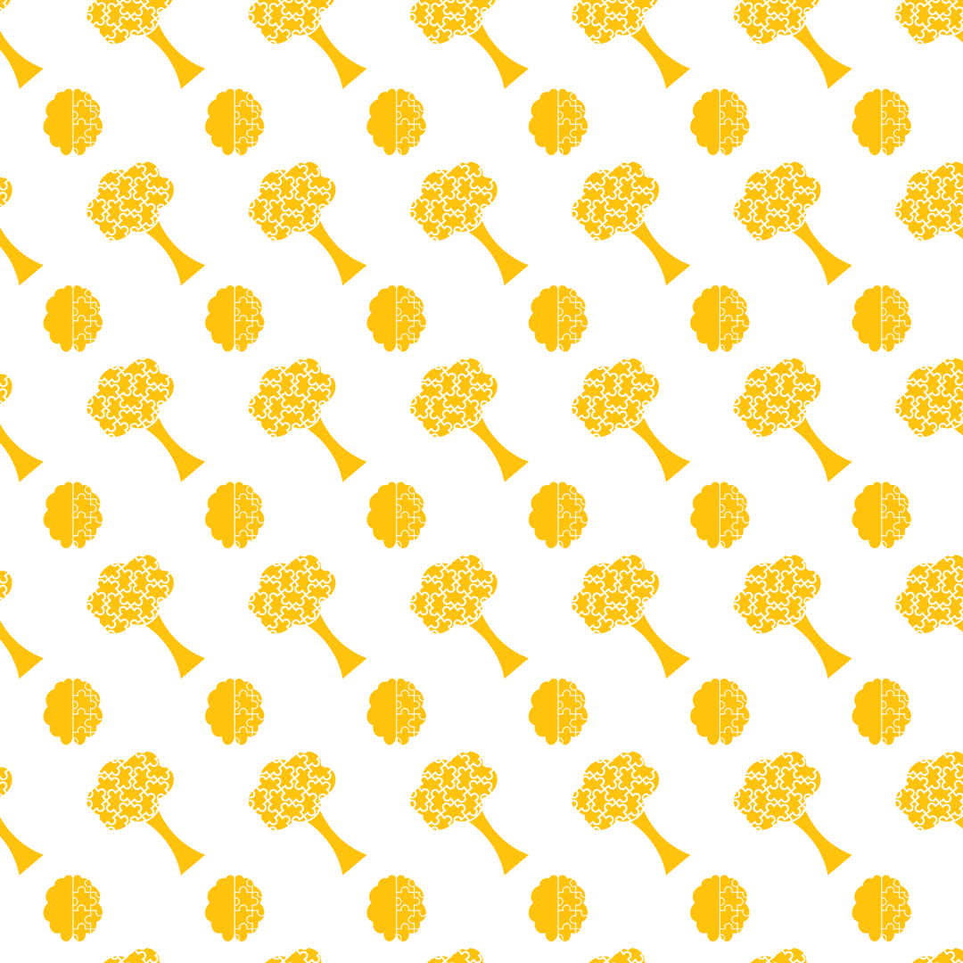 Yellow Brains Pattern on Transparent Background Vector Illustration - Download Free Stock Images Pikwizard.com