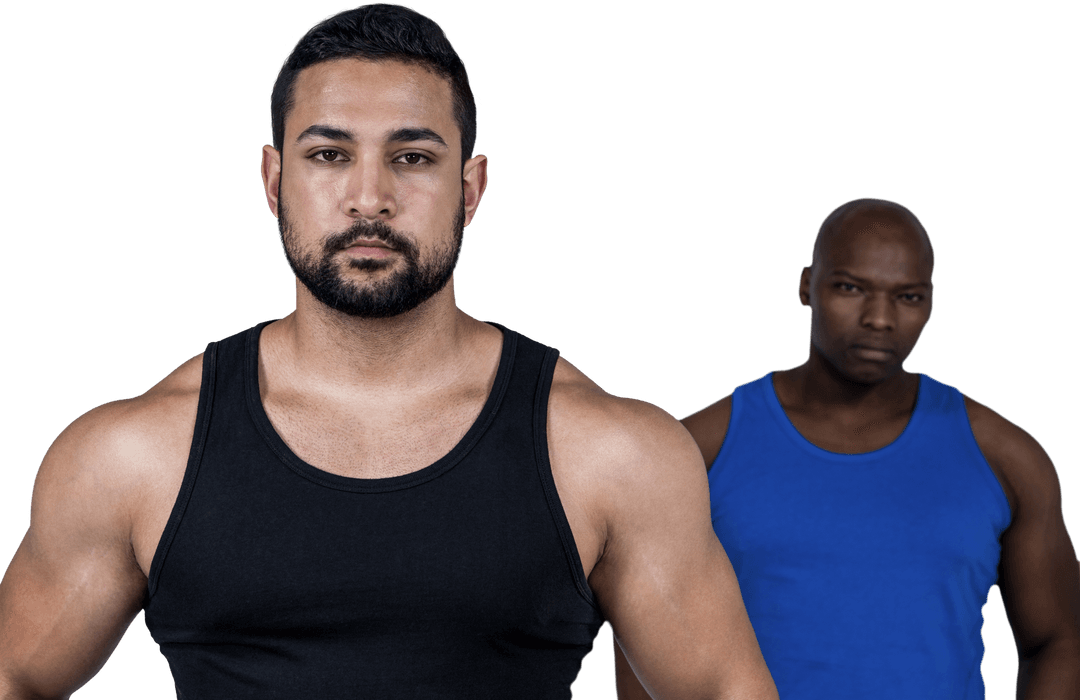 Transparent Portraits of Confident Men in Casual Wear