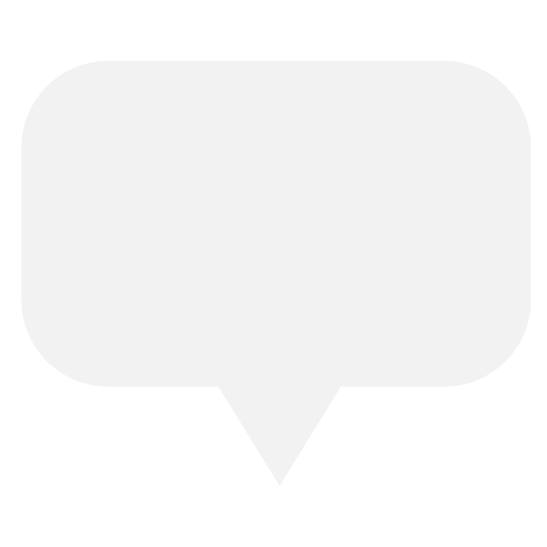 Clean White Speech Bubble on Transparent Background for Messages