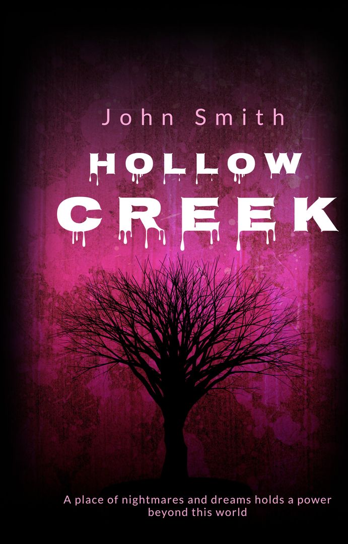 Mystical Barren Tree against Eerie Purple Background