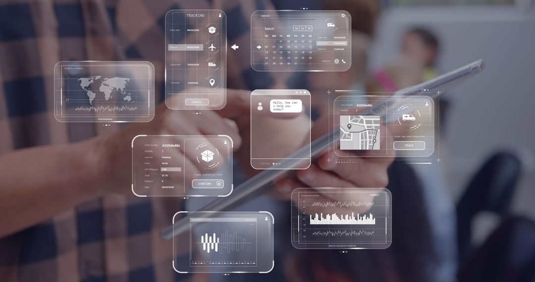 Businessman Analyzing Data Projections on Tablet