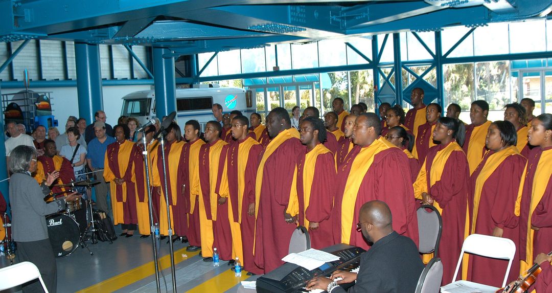 Bethune-Cookman Choir Performing at Apollo/Saturn V Center Induction Ceremony