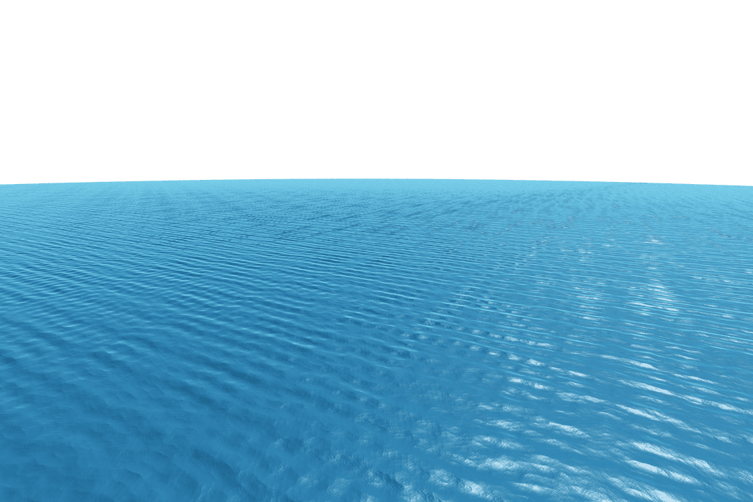 Transparent Digital Illustration of Blue Sea with Rippled Surface