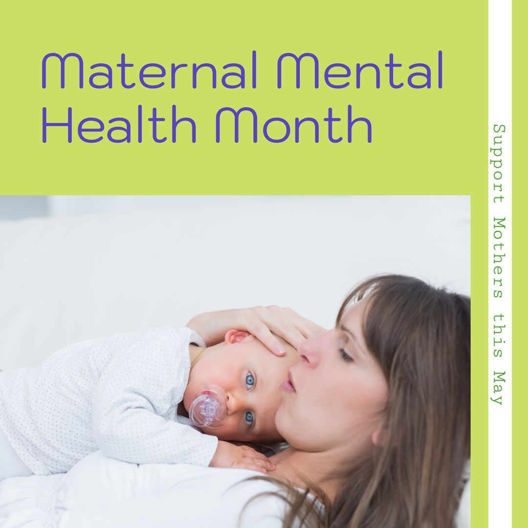 Supporting Maternal Mental Health: Mother with Baby - Download Free Stock Templates Pikwizard.com