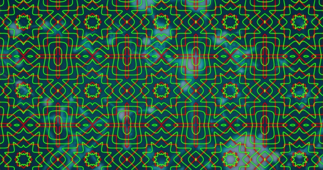 Colorful Geometric Abstract Pattern with Vibrant Symmetry