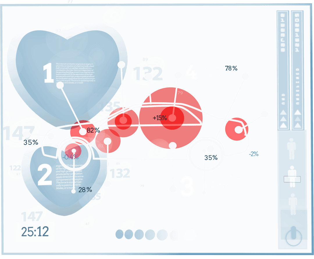 Transparent Medical Data Network Icons Vector