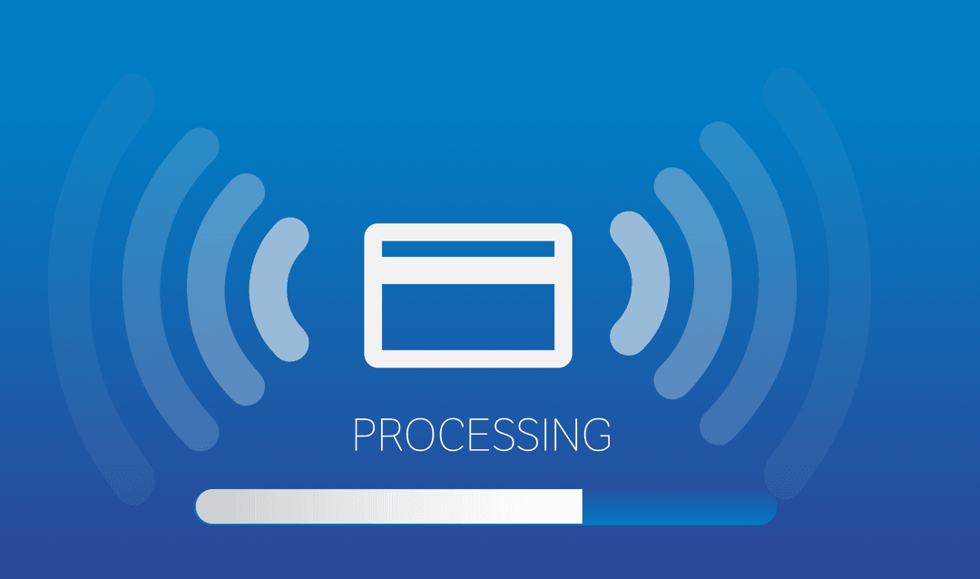 Transparent Digital Credit Card Processing Icon Graphic