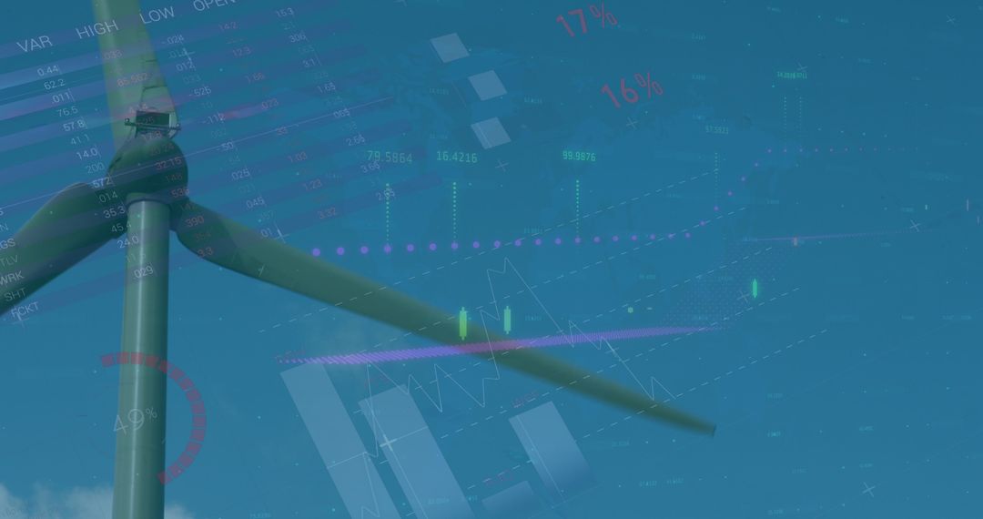 Renewable Energy and Data Integration Concept