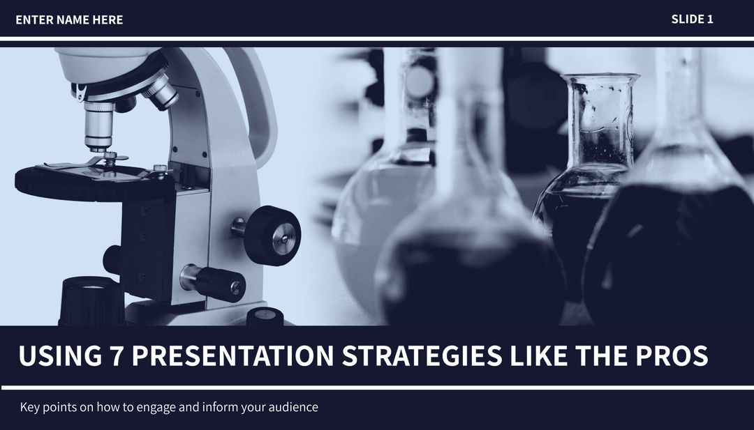 Scientific Research Presentation Strategy Template